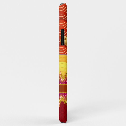 Oriental Dragon /w Gold Cloud & Glitter Fire Case-Mate iPhone Case (Achterkant/rechts)