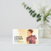 Oriental Dress, vrouwenkledingwinkel Visitekaartje (Staand voorkant)