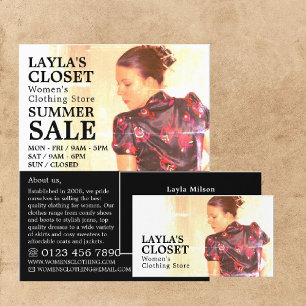 Oriental Dress, Women's Clothing Store Adverteren Flyer