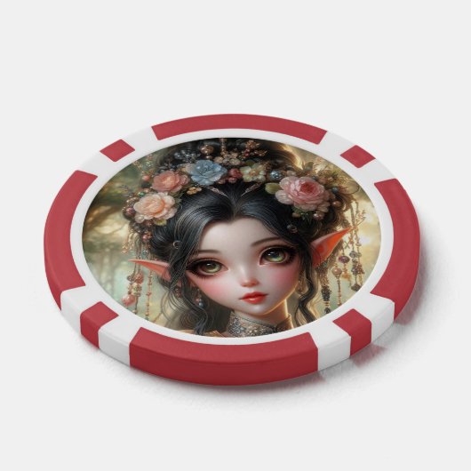 Oriental Elven Playing Cards Poker Chips (Enkel)