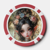 Oriental Elven Playing Cards Poker Chips (Achterkant)