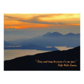 Oriental Evening Mist Poster Print (Voorkant)