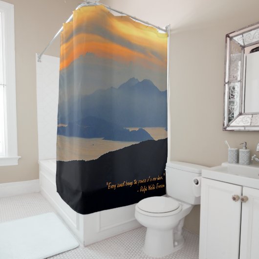 Oriental Evening Mist Shower Curtain Douchegordijn (In situ)