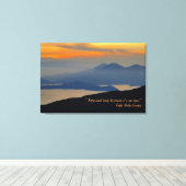 Oriental Evening Mist Stretch Canvas Afdrukken (Insitu (Houten vloer))