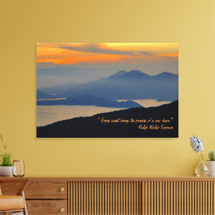 Oriental Evening Mist Stretch Canvas Afdrukken