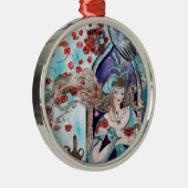 ORIENTAL FAIRY TALE Blue Sapphire Metalen Ornament (Rechts)