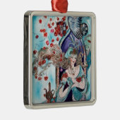 ORIENTAL FAIRY TALE Blue Sapphire Metalen Ornament (Rechts)