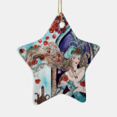 ORIENTAL FAIRY TALE Blue Sapphire Star Keramisch Ornament (Rechts)