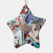 ORIENTAL FAIRY TALE Blue Sapphire Star Keramisch Ornament (Links)