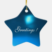 ORIENTAL FAIRY TALE Blue Sapphire Star Keramisch Ornament (Achterkant)
