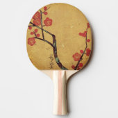 Oriental floral  japanese cherry blossom tafeltennisbatje (Achterkant)