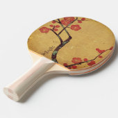 Oriental floral  japanese cherry blossom tafeltennisbatje (Voorkant Gekanteld)