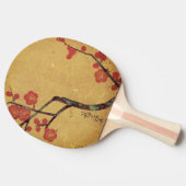 Oriental floral  japanese cherry blossom tafeltennisbatje (Zijkant)