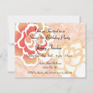 Oriental Floral Multipurpose Birthday Invitation Kaart