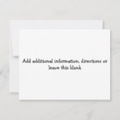 Oriental Floral Multipurpose Birthday Invitation Kaart (Achterkant)