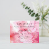 Oriental Floral Multipurpose Birthday Invitation Kaart (Staand voorkant)