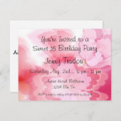 Oriental Floral Multipurpose Birthday Invitation Kaart (Voorkant / Achterkant)