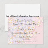 Oriental Floral Multipurpose Birthday Invitation Kaart (Voorkant / Achterkant)