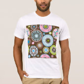 Oriental Floral Pattern Mannen T-Shirt (Voorkant)