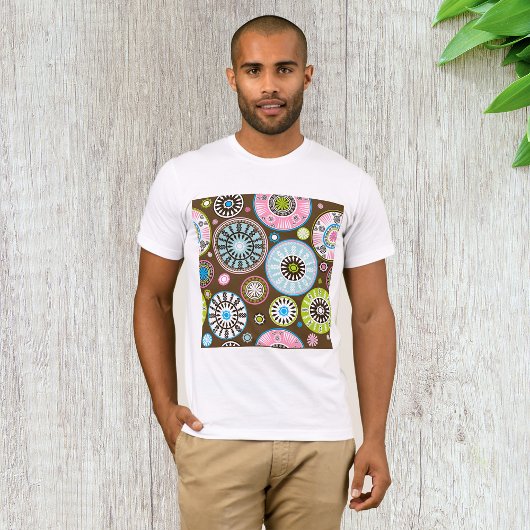 Oriental Floral Pattern Mannen T-Shirt