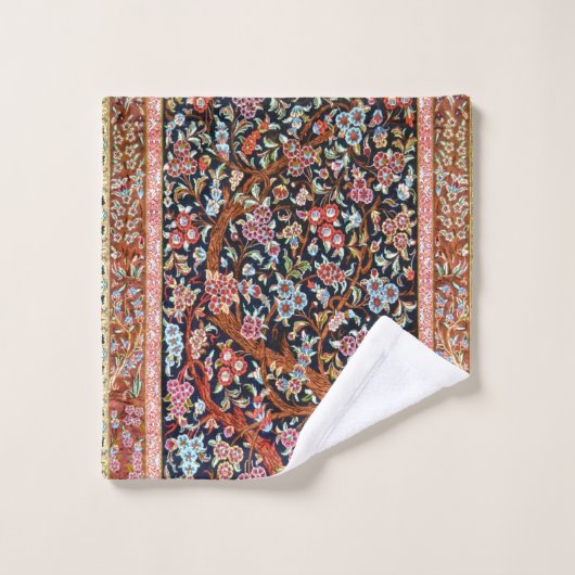 Oriental Floral Persian Carpet Rug Bad Handdoek (Wasdoekje)