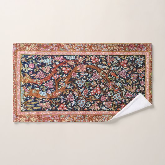 Oriental Floral Persian Carpet Rug Bad Handdoek (Handdoek)