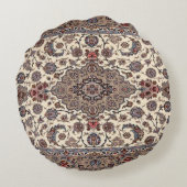 Oriental Floral Persian tapijt Patroon Rond Kussen (Achterkant)