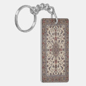Oriental Floral Persian tapijt Patroon Sleutelhanger (Voorkant Links)