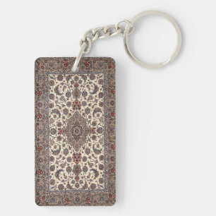 Oriental Floral Persian tapijt Patroon Sleutelhanger