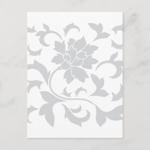 Oriental Flower - Silver Briefkaart