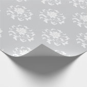 Oriental Flower - Silver Circular Pattern Cadeaupapier (Hoek)