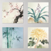 Oriental Four Gentlemen Print Set (Voorkant)