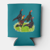 Oriental Game Fowl Quartet Blikjeskoeler (Voorkant)
