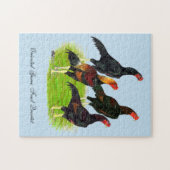 Oriental Game Fowl Quartet Legpuzzel (Horizontaal)