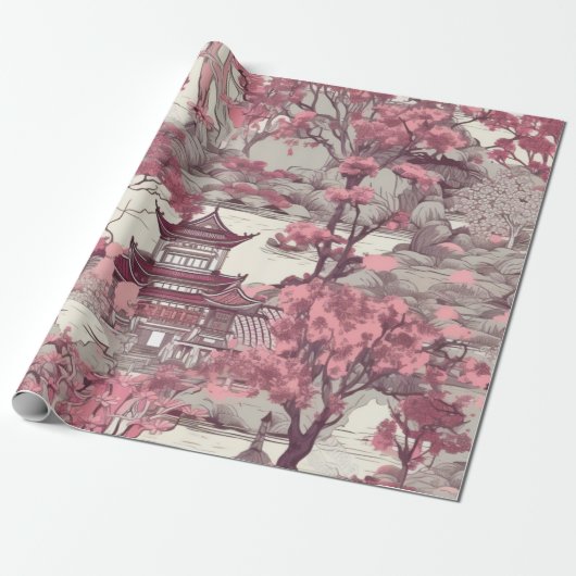 Oriental Gardens Cadeaupapier (Uitgerold)