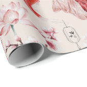 Oriental Geisha, Koi Fish, Japanse pagode Cadeaupapier (Rol Hoek)