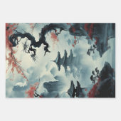 Oriental Girl Elegance -Decoupage- Inpakpapier Vel (Voorkant 2)