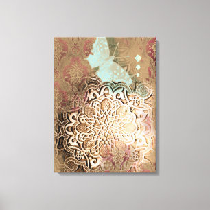 Oriental Glow II - Gewikkeld Canvas Afdruk