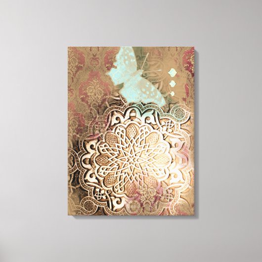 Oriental Glow II - Gewikkeld Canvas Afdruk (Voorkant)