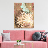 Oriental Glow II - Gewikkeld Canvas Afdruk (Insitu (Woonkamer))