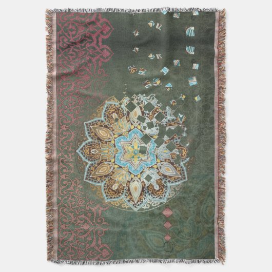 Oriental Glow III - Deken (Voorkant Verticaal)