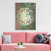 Oriental Glow III - Ingewikkeld Canvas (Insitu (Woonkamer))