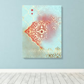 Oriental Glow - Wrapped Canvas Afdruk (Insitu (Houten vloer))