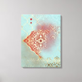 Oriental Glow - Wrapped Canvas Afdruk (Voorkant)