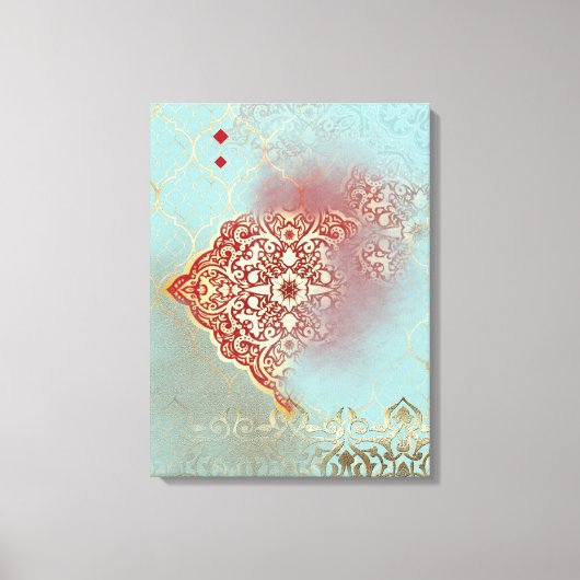 Oriental Glow - Wrapped Canvas Afdruk (Voorkant)