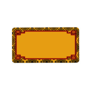 Oriental Gold Adresetiketten Etiket