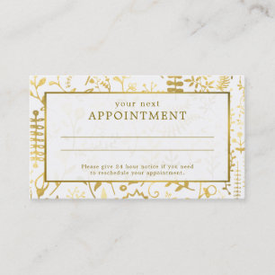 Oriental Gold Boho Appointment Card Afsprakenkaartje