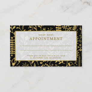 Oriental Gold Boho Appointment Card Afsprakenkaartje