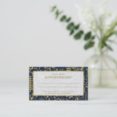 Oriental Gold Boho Appointment Card Afsprakenkaartje (Staand voorkant)