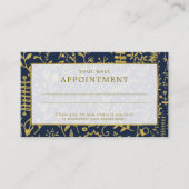 Oriental Gold Boho Appointment Card Afsprakenkaartje (Voorkant)